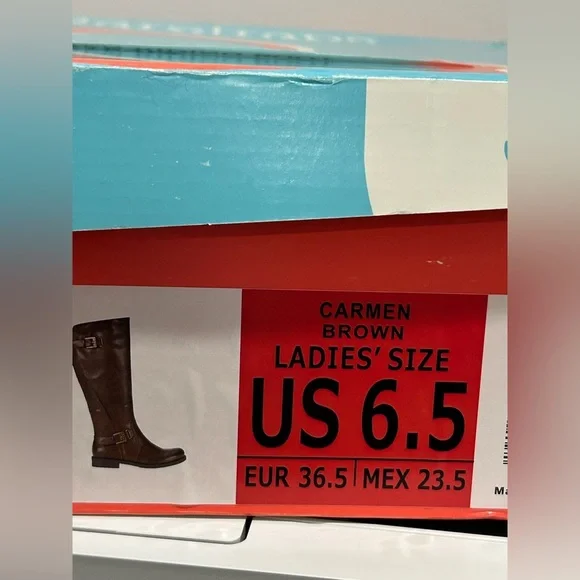 Baretraps Carmen Vegan Knee-High Riding Boots Brown Size 6.5 New With Box - Picture 8 of 9